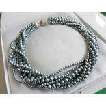 Vintage Multi Strand Pearl Necklace