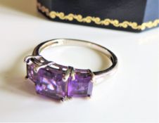 Sterling Silver Amethyst Ring