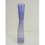 Wonky Art Glass Vase 29cm tall