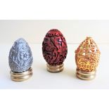 Franklin Mint Treasury of Eggs Limited Editions x 3