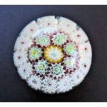 Murano Millefiori Glass Paperweight Made in Italy