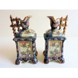 Pair Vintage Japanese Porcelain Ewers