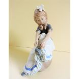 Lladro Nao Porcelain Figurine - Tying My Shoe 0479