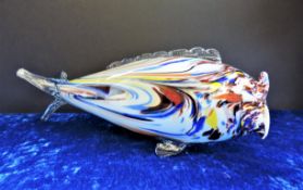 Murano Glass End of Day Fish 34cm Long