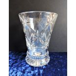 Antique Crystal Vase 19cm Tall