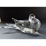 Scandinavian Crystal Dove Sculpture