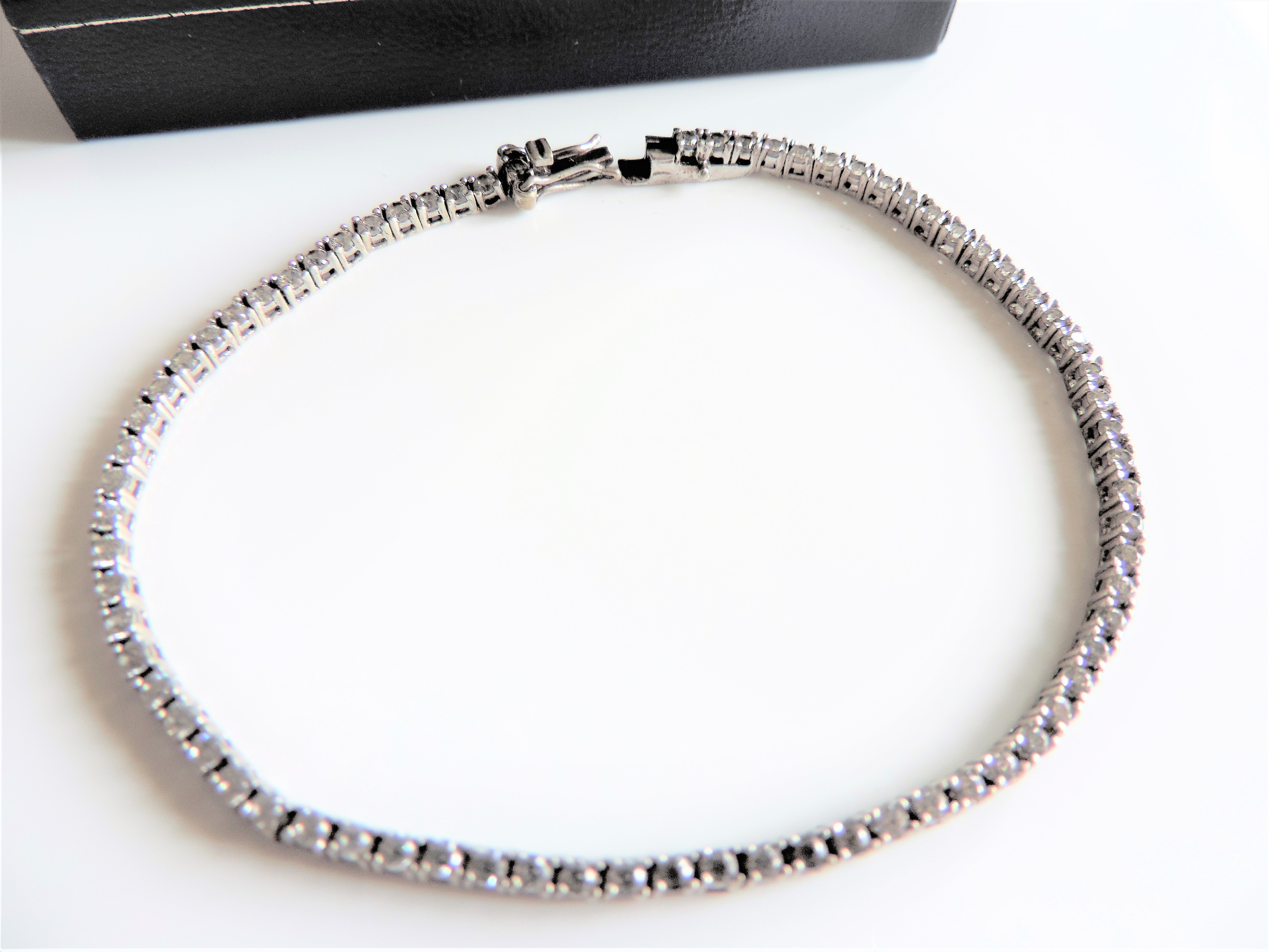 Sterling Silver CZ Tennis Bracelet