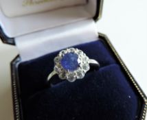 Sterling Silver 1.7ct Tanzanite & Topaz Ring