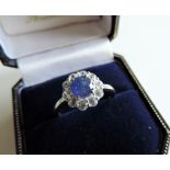 Sterling Silver 1.7ct Tanzanite & Topaz Ring