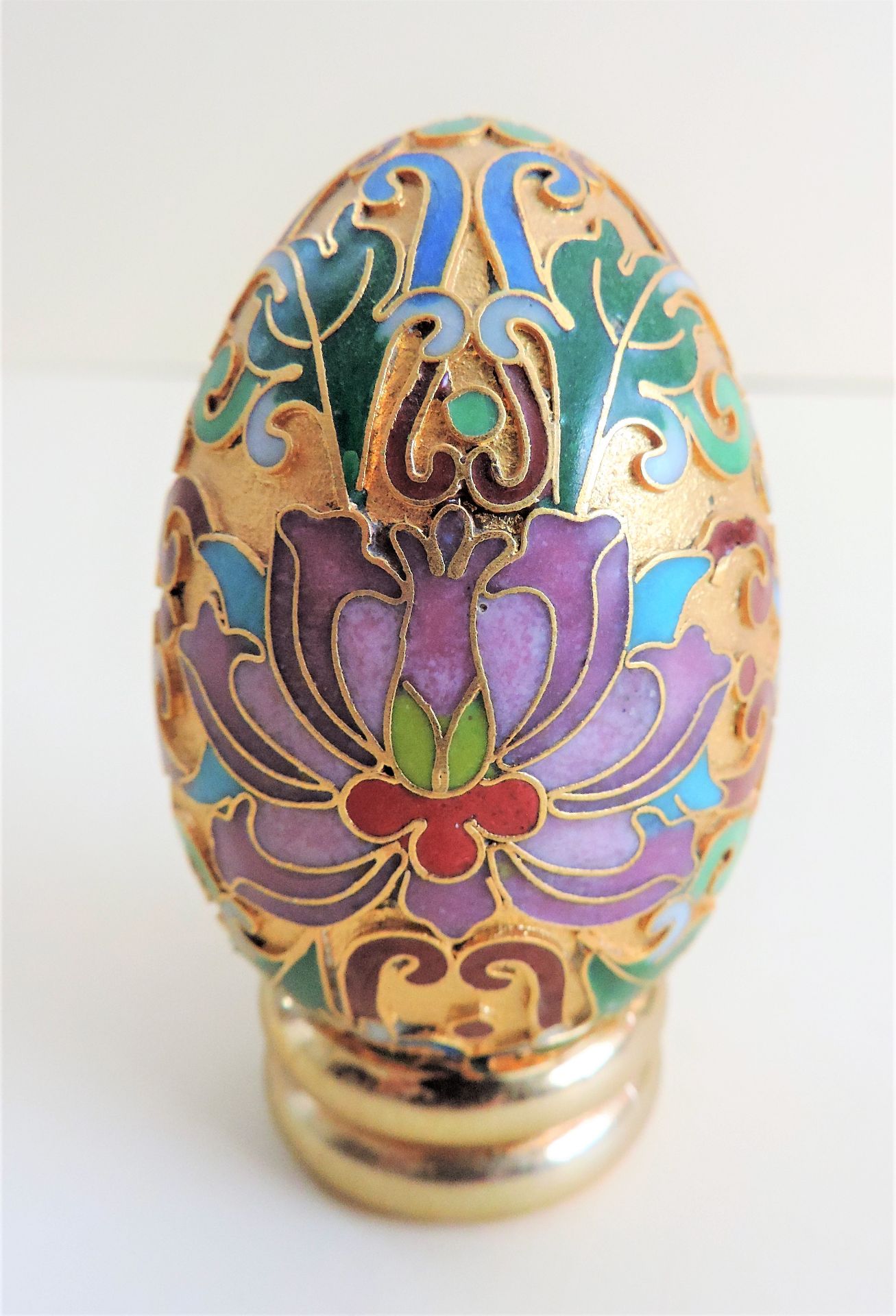 Franklin Mint 'Gold Cloisonne' Limited Edition Egg - Image 2 of 5