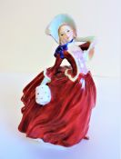 Vintage Royal Doulton Figurine Autumn Breezes HN1934 c.1940's