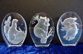 Phillip Nathan for Danbury Mint Crystal Sculptures