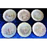 Set 6 Royal Doulton Wind in the Willows Collectors Plate