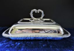 Antique Silver Plate Vegetable Serving Dish/Entree Dish c.1900-1910