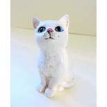 Vintage Royal Doulton White Kitten Figurine