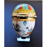 Halcyon Days Enamels Egg Trinket Box Easter 1981