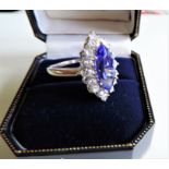 Sterling Silver Gemstone Dress Ring Size N1/2