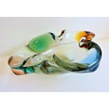 Frantisek Zemek Art Glass Bowl for Mstisov Glassworks