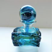 Mdina Glass Bottle/Ink Well with Stopper