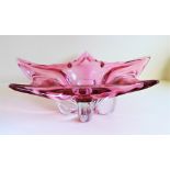 Large Murano Art Glass Centrepiece Bowl