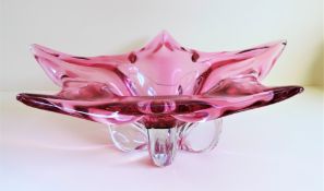 Large Murano Art Glass Centrepiece Bowl