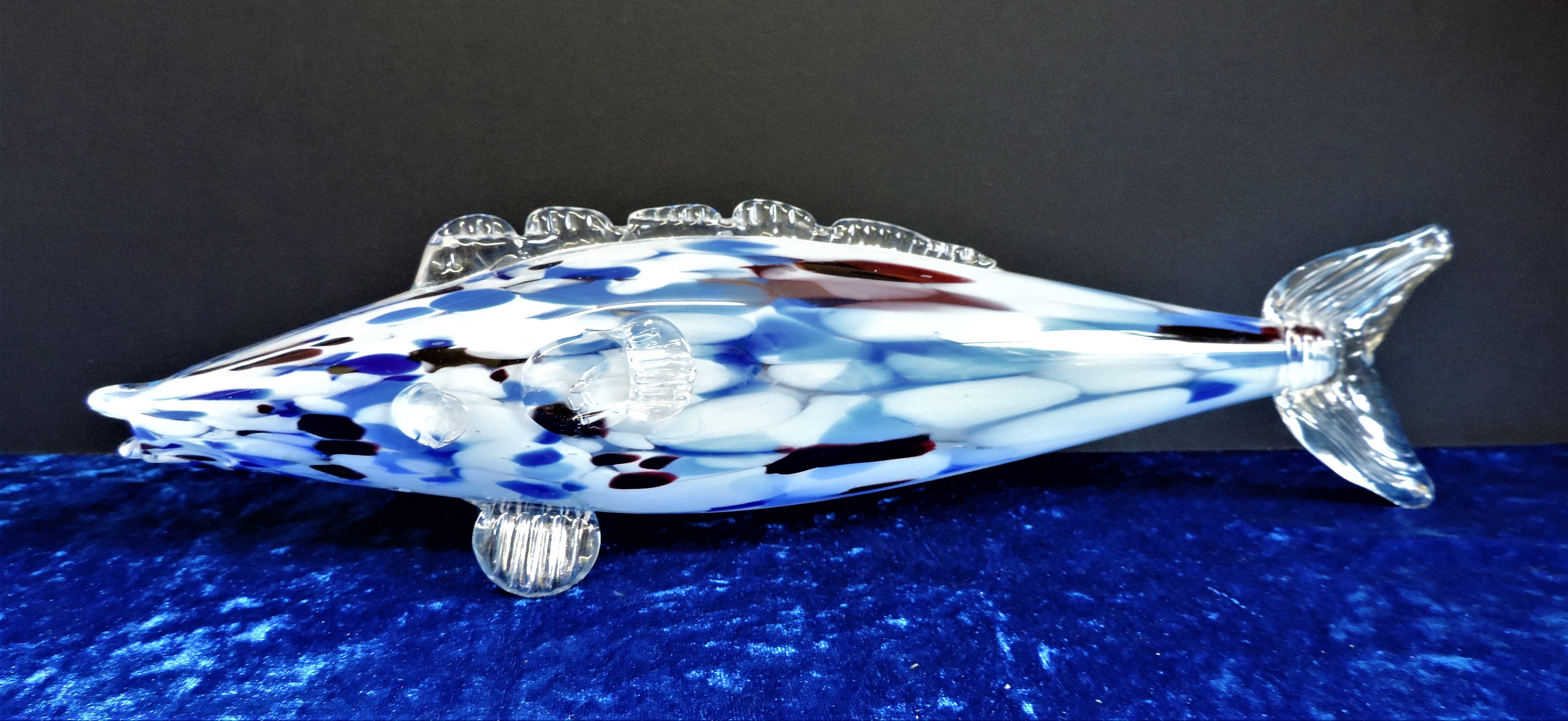 Murano End of Day Glass Fish 38cm Long - Image 2 of 3