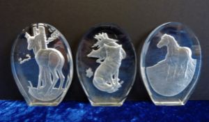 Danbury Mint Crystal Sculptures by Phillip Nathan F.R.B.S