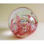 Large Art Glass Paperweight 12cm tall