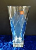 Large Italian Crystal Vase 30cm High