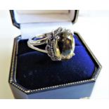 Sterling Silver 6ct Ceylon Chrysoberyl Gemstone Ring