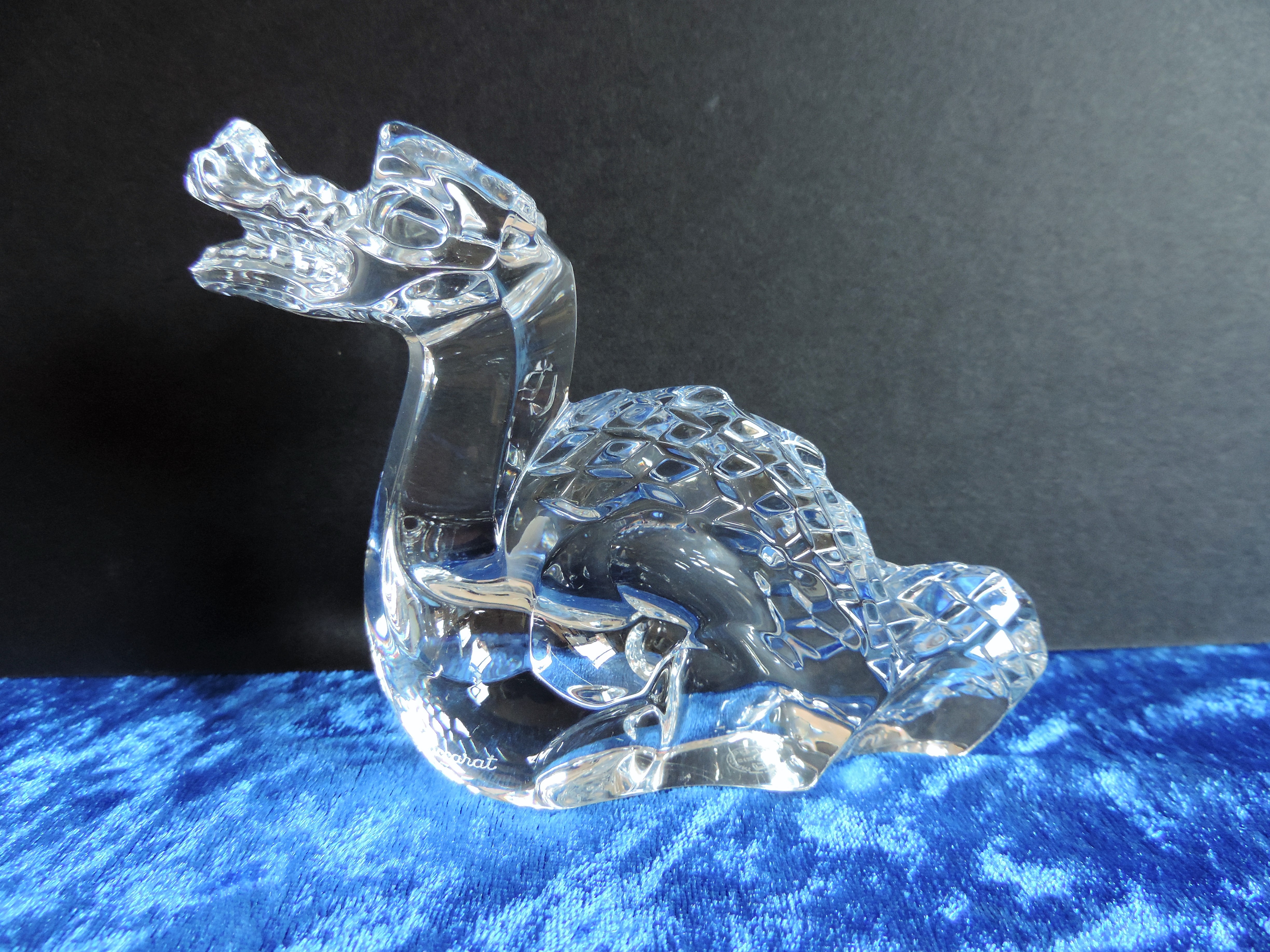 Baccarat Crystal Dragon Paperweight Figurine - Image 3 of 3