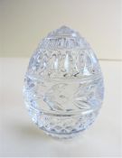 Franklin Mint Limited Edition 'Cut Crystal' Egg