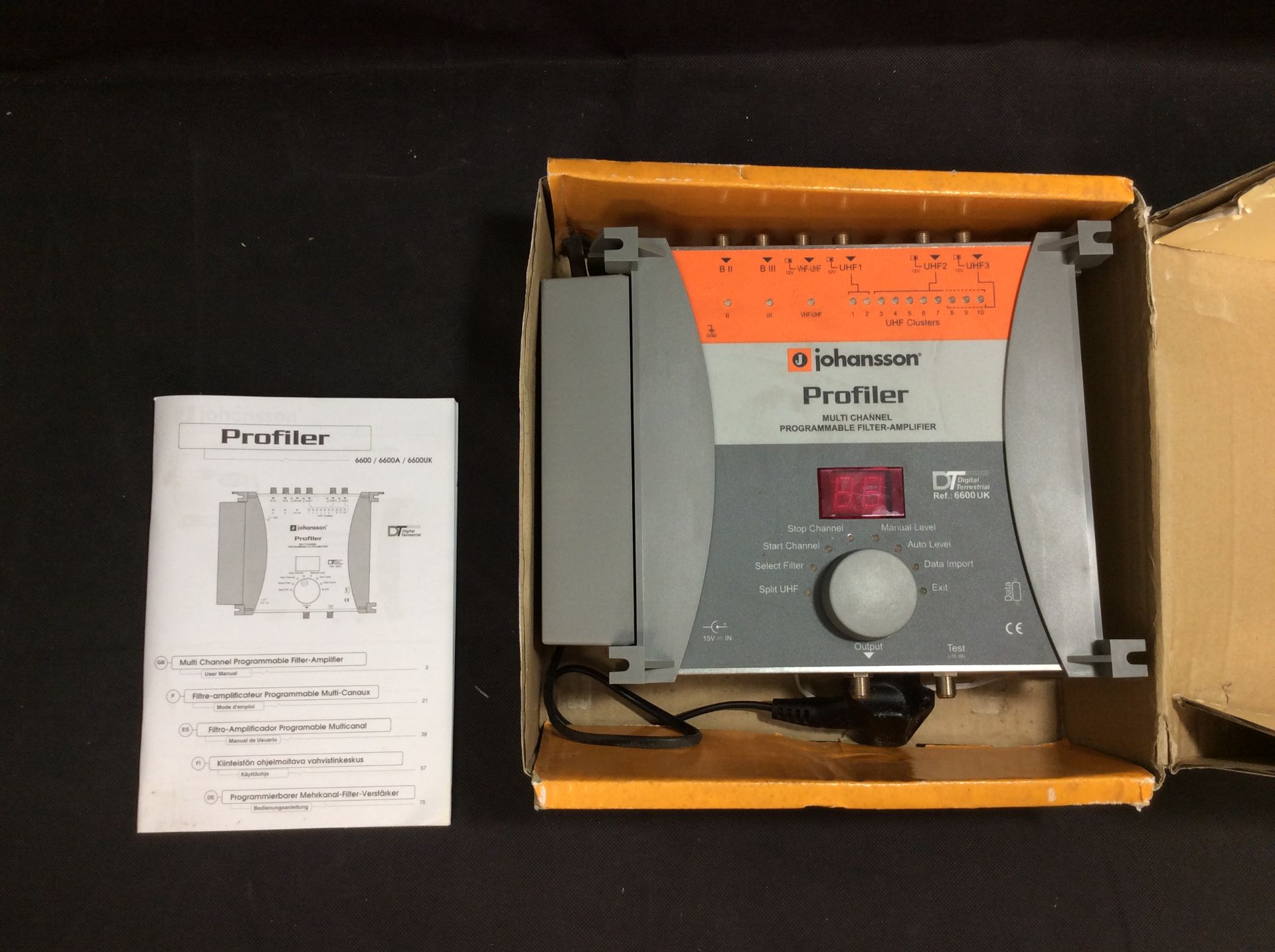 Johnsson 6600 Profiler Programmable Terrestrial Filter Amplifier 6 Inputs