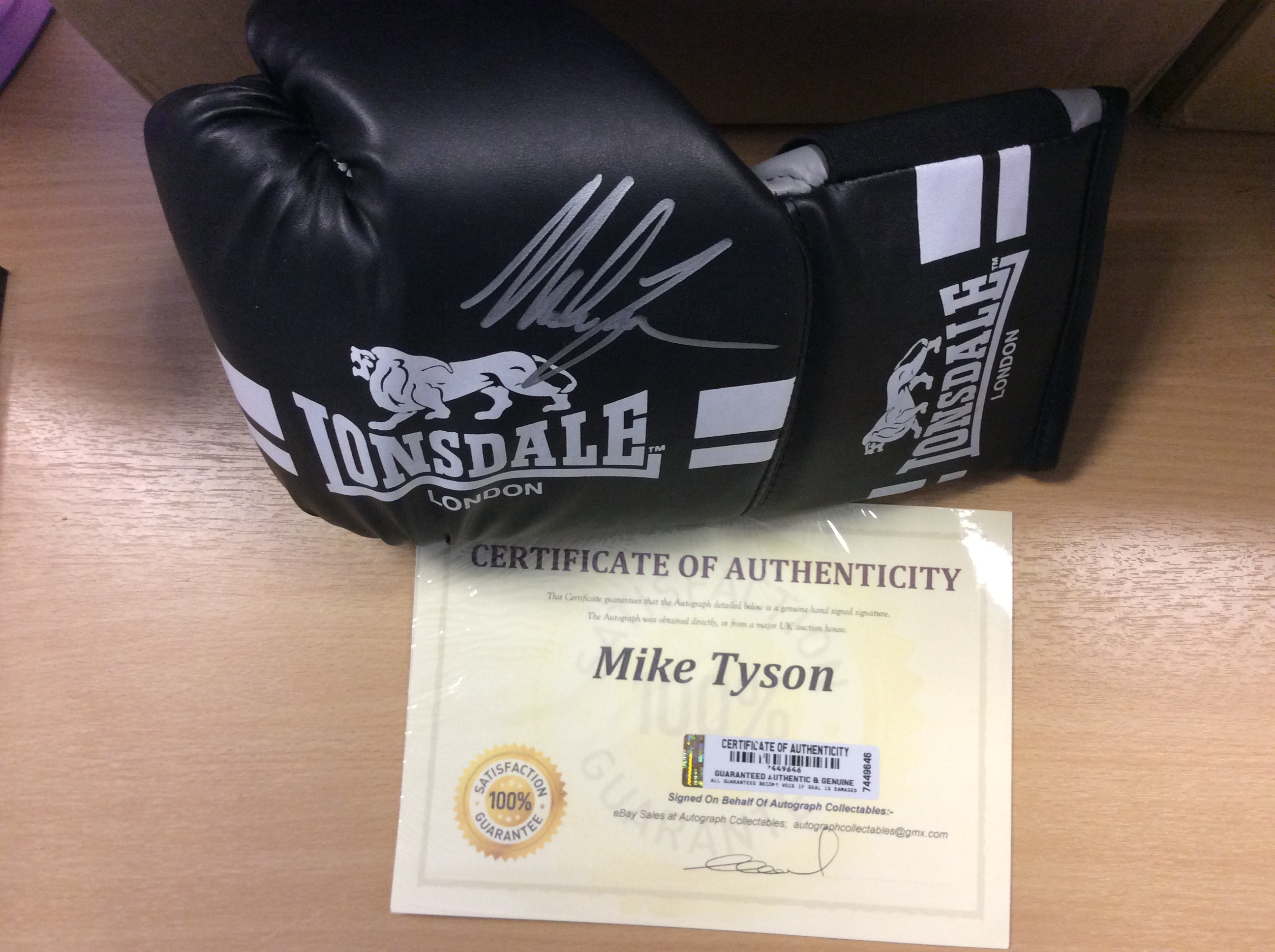 Mike Tyson Signed Lonsdale Boxing Glove - Image 3 of 3