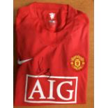 Manchester United Replica Shirt Signed By Paul Scholes With COA