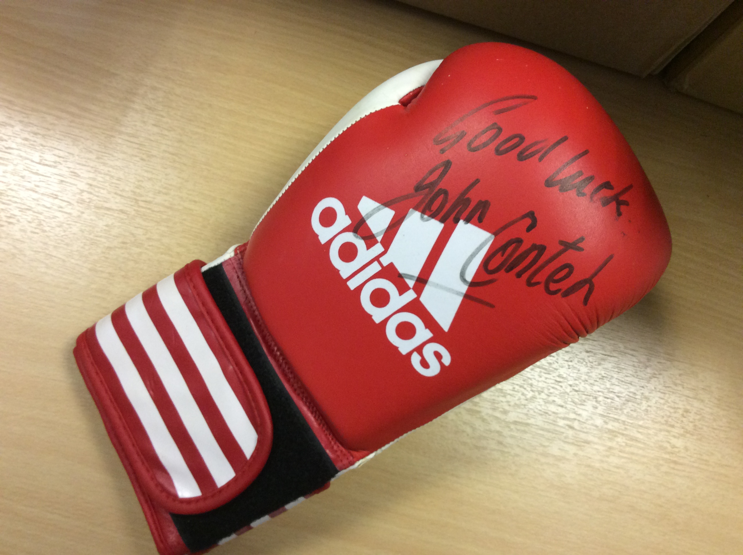 John Conteh Signed Boxing Glove