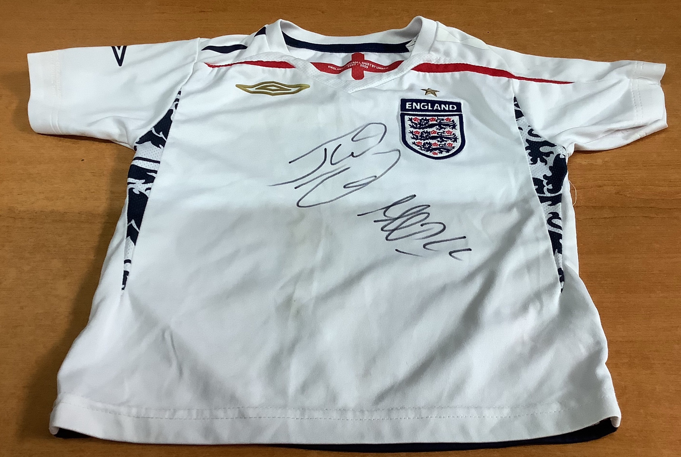 Frank Lampard & John Terry Hand Signed England Shirt