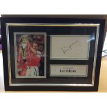 Lee Dixon Signed Framed Photo