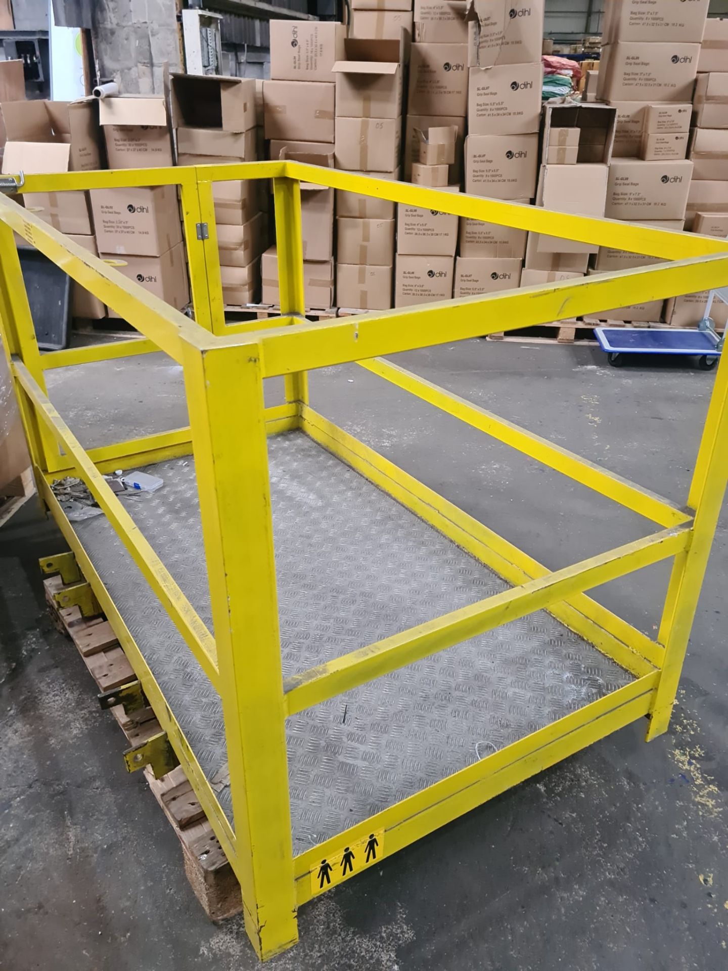 ForkLift Safety Cage Side Gate Yellow - Image 3 of 6