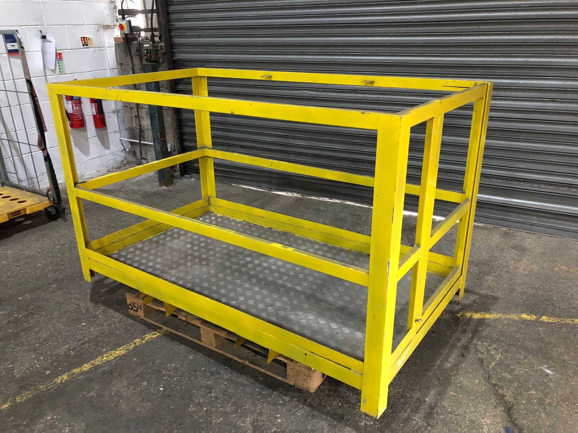 ForkLift Safety Cage Side Gate Yellow