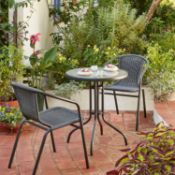 (1B) 1x Eloise Bistro Set RRP £80. Lot Appears As New. (Table Already Built)