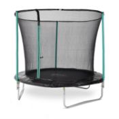 (4M) 1x Plum Fun Springsafe 8ft Trampoline And Enclosure. Items Appears Unused & Complete.