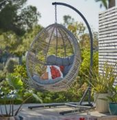 1x Hartington Florence Collection Hanging Chair RRP £280. Contents Appear Unused With Loose Fixing