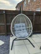 (5E) 1x Hartington Florence Collection Hanging Chair. Item Is In Used Condition – No Box Or Fixings
