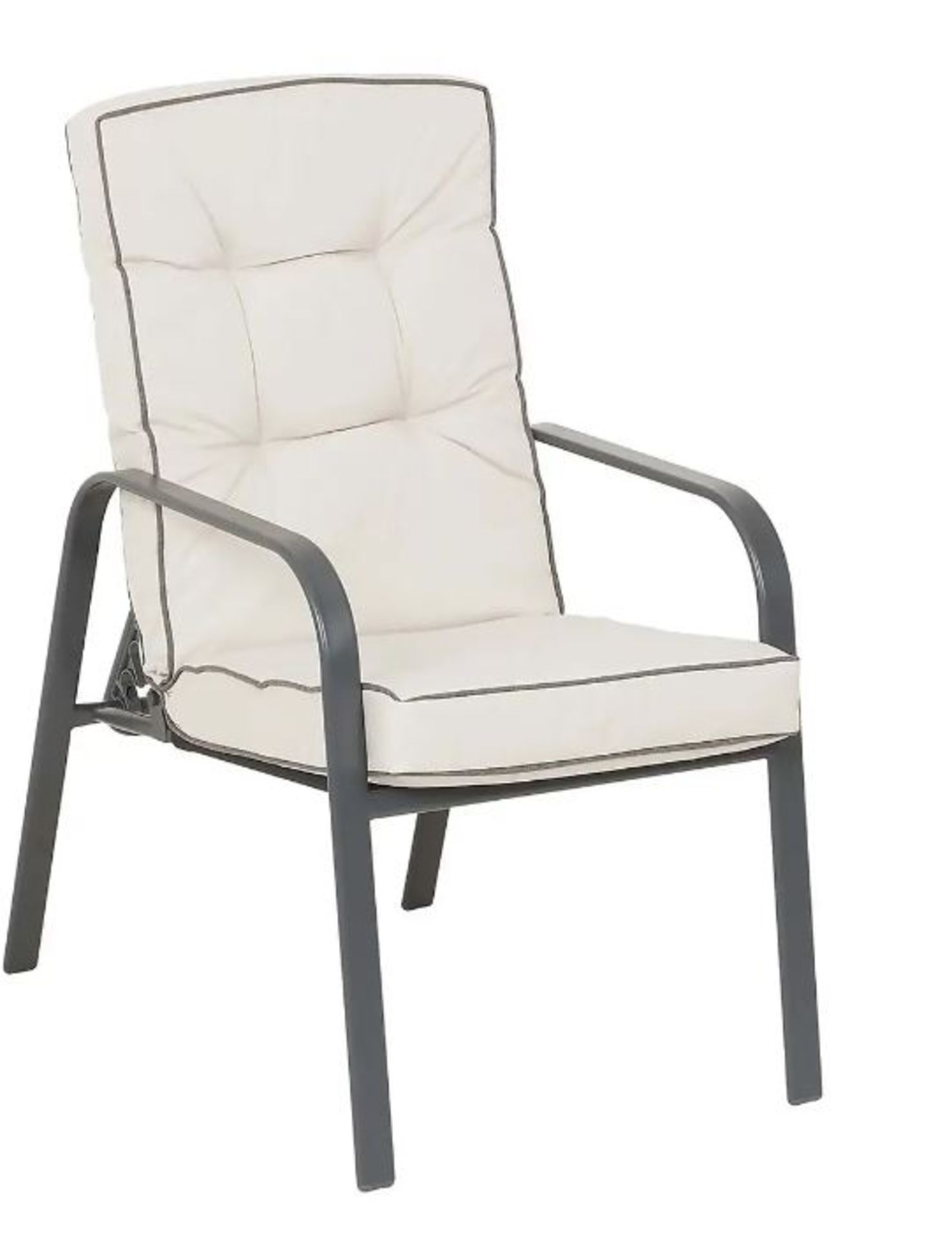 (2O) 6x Rowly Reclining Garden Chair With 6x Cushions RRP £70 Each. - Image 2 of 6