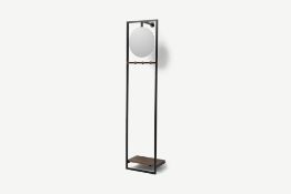 Nabeil Hallway Storage Unit with Mirror, Black (RRP £99)