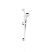 Hansgrohe Hansgrohe Crometta Vario Riser shower set and Hose - White/Chrome