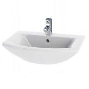 Hudson Reed Hudson Reed Assembly Wall Hung Cloakroom Basin - 500mm Wide - 1 Tap Hole -White