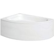 ROBERT LEE Synergy Henbury Offset Curved Corner Bath Panel - 1500mm x 1010mm - White