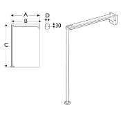 Ideal Standard Ideal Standard Basin Support Leg - 350mm High